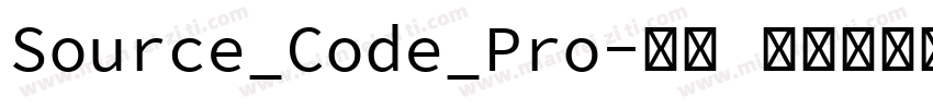 Source_Code_Pro-雅黑 混合体转换器字体转换